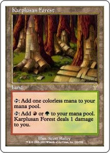 【Foil】(7ED-RL)Karplusan Forest/カープルーザンの森