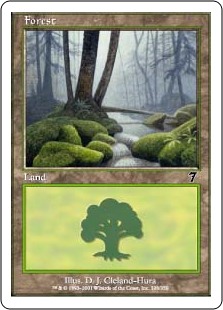 【Foil】(7ED-CL)Forest/森【No.328】