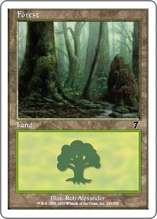 【Foil】(7ED-CL)Forest/森【No.329】