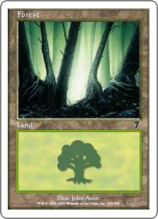 【Foil】(7ED-CL)Forest/森【No.330】