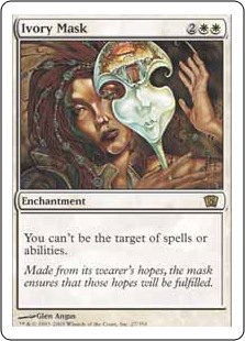 【Foil】(8ED-RW)Ivory Mask/象牙の仮面