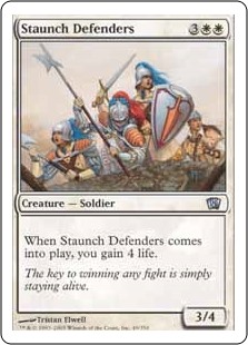 【Foil】(8ED-UW)Staunch Defenders/堅牢な防衛隊