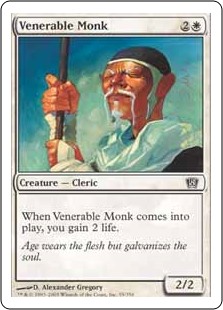 【Foil】(8ED-CW)Venerable Monk/ありがたい老修道士