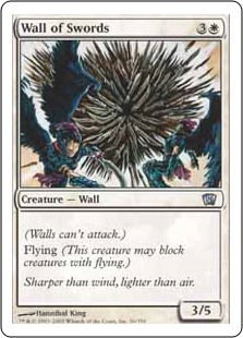 【Foil】(8ED-UW)Wall of Swords/剣の壁