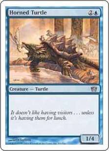 【Foil】(8ED-CU)Horned Turtle/角海亀