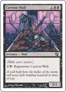 【Foil】(8ED-UB)Carrion Wall/屍肉の壁