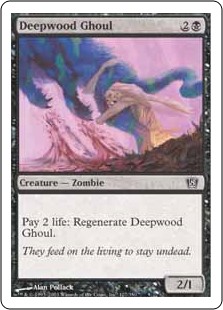 【Foil】(8ED-CB)Deepwood Ghoul/ディープウッドの食屍鬼