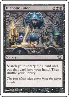 【Foil】(8ED-UB)Diabolic Tutor/魔性の教示者