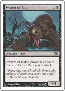 【Foil】(8ED-UB)Swarm of Rats/ネズミの大群