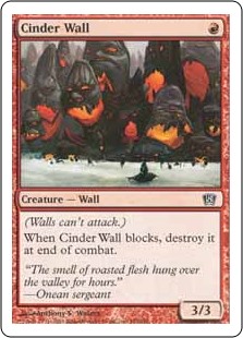 【Foil】(8ED-CR)Cinder Wall/燃えがらの壁