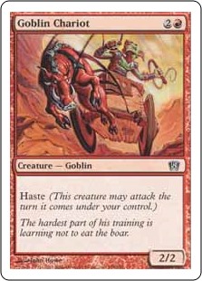 【Foil】(8ED-CR)Goblin Chariot/ゴブリンの戦車