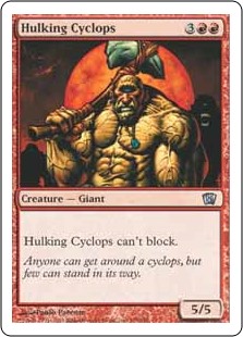 【Foil】(8ED-UR)Hulking Cyclops/巨体のサイクロプス