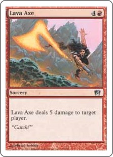 【Foil】(8ED-CR)Lava Axe/溶岩の斧