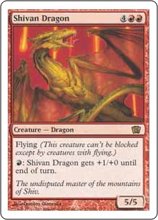 (8ED-RR)Shivan Dragon/シヴ山のドラゴン