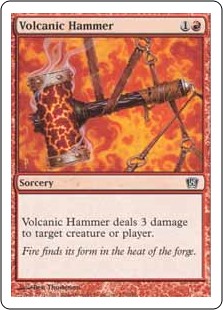 【Foil】(8ED-CR)Volcanic Hammer/火山の鎚