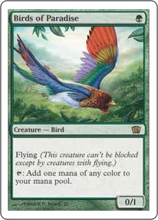 【Foil】(8ED-RG)Birds of Paradise/極楽鳥