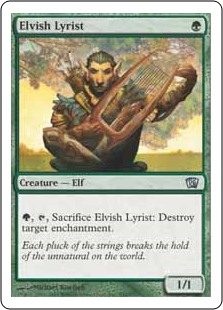 【Foil】(8ED-UG)Elvish Lyrist/エルフの抒情詩人