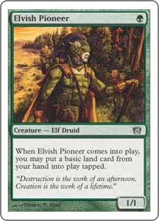【Foil】(8ED-CG)Elvish Pioneer/エルフの開拓者