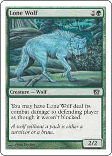 【Foil】(8ED-CG)Lone Wolf/一匹狼