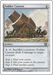 【Foil】(8ED-UA)Fodder Cannon/有象無象の大砲