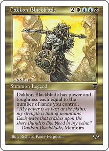 (CHR-UM-FBB)Dakkon Blackblade/黒き剣のダッコン