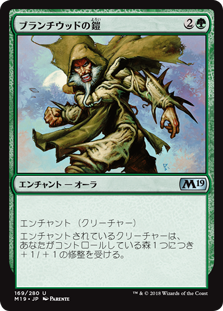 【Foil】(M19-UG)Blanchwood Armor/ブランチウッドの鎧