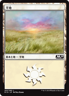 【Foil】(M19-CL)Plains/平地【No.263】