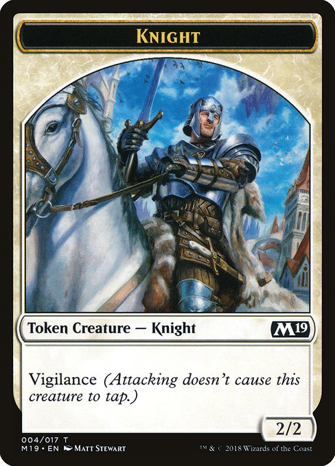 (M19-Token)Knight Token/騎士トークン