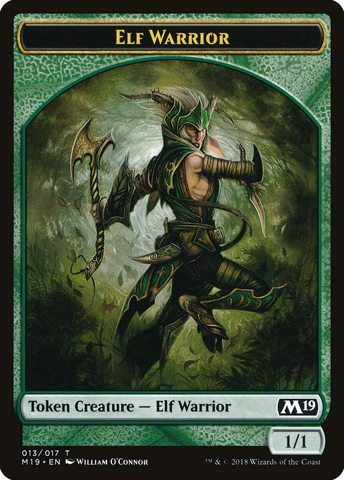 (M19-Token)Elf Warrior Token/エルフ・戦士トークン