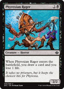 (DD3_GVL-CB)Phyrexian Rager/ファイレクシアの憤怒鬼