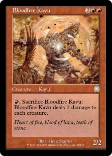 【Foil】(APC-UR)Bloodfire Kavu/沸血のカヴー