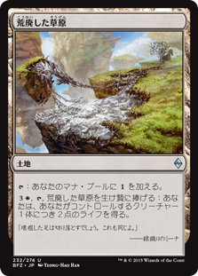 【Foil】(BFZ-UL)Blighted Steppe/荒廃した草原