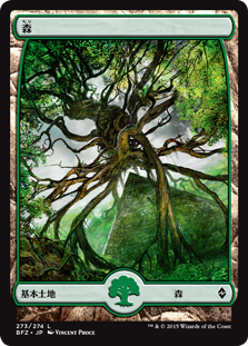 【Foil】(BFZ-CL)Forest/森【No.273】