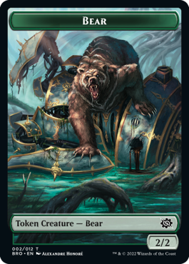 【Foil】(BRO-Token)Bear Token/熊トークン【No.002】