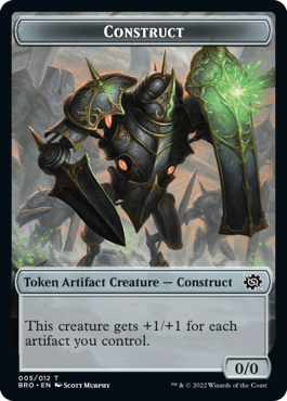 【Foil】(BRO-Token)Construct Token/構築物トークン【No.005】