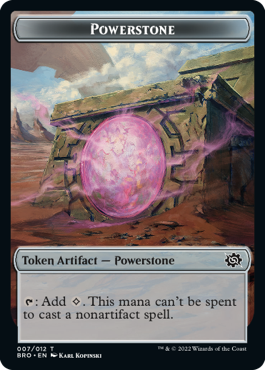 【Foil】(BRO-Token)Powerstone Token/パワーストーントークン【No.007】