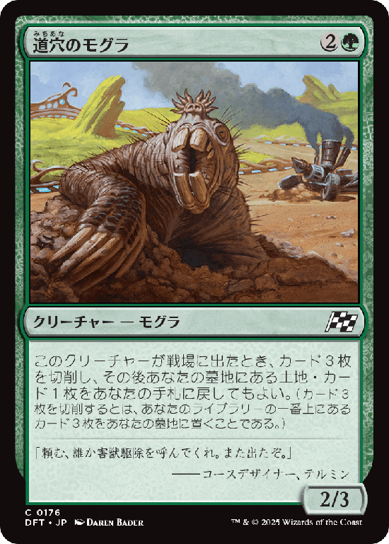 (DFT-CG)Pothole Mole/道穴のモグラ