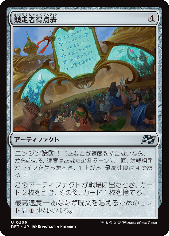 (DFT-UA)Racers' Scoreboard/競走者得点表