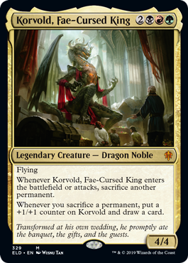 (ELD-MM)Korvold, Fae-Cursed King/フェイに呪われた王、コルヴォルド【Non-Foil】