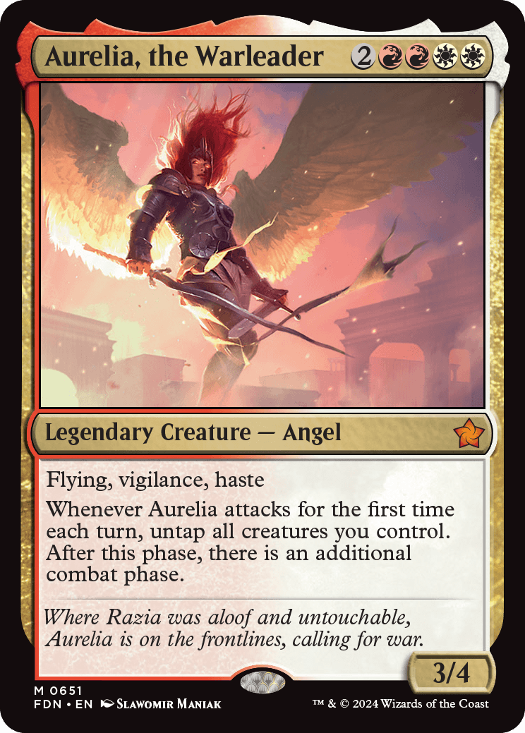 戦導者オレリア/Aurelia, the Warleader 初版日本語foil MTG, マジック:ザ・ギャザリング 通販 | ENNDAL GAMES / (FDN-MM