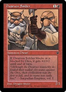 (FEM-CR)Dwarven Soldier/ドワーフ兵士 (Illus. Douglas Shuler)