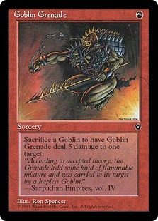 (FEM-CR)Goblin Grenade/ゴブリンの手投げ弾 (Illus. Ron Spencer)