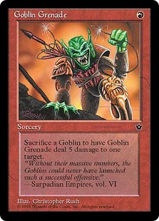 (FEM-CR)Goblin Grenade/ゴブリンの手投げ弾 (Illus. Christopher Rush)