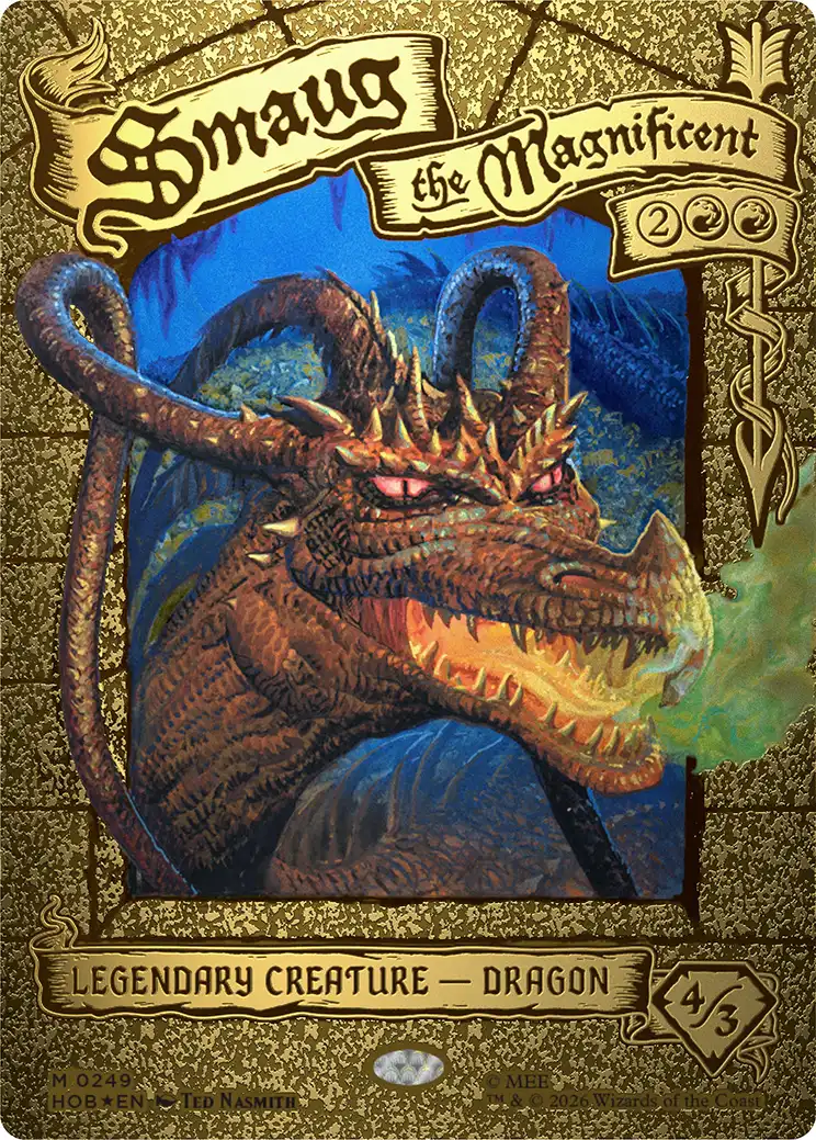 【Foil】【きらめく黄金】(HOB-MR)Smaug the Magnificent/壮大なる者、スマウグ【No.0249】