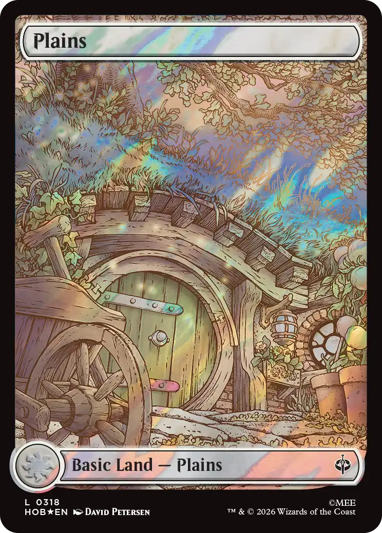 【Surge Foil】【「ホビットの四季」フルアート版】(HOB-CL)Plains/平地【夏, No.0318】