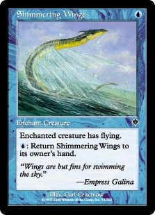 【Foil】(INV-CU)Shimmering Wings/ゆらめく翼
