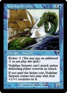 【Foil】(INV-CU)Vodalian Serpent/ヴォーデイリアの海蛇