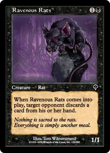 【Foil】(INV-CB)Ravenous Rats/貪欲なるネズミ
