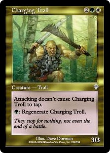 【Foil】(INV-UM)Charging Troll/突進するトロール
