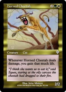 【Foil】(INV-UM)Horned Cheetah/有角チータ